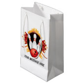 Niedliche Bowling Party Sporttasche Kleine Geschenktüte (Vorderseite Schrägansicht)