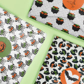 Niedliche Bows Hexchy Halloween Kinderduschmuster Geschenkpapier Set