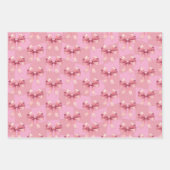 Niedliche Bows Rosa Weihnachten Geschenkpapier Set (Vorderseite 2)