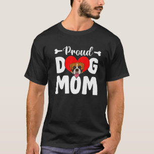 Niedliche Boxer Dog Mama Sonniger Muttertag T-Shirt