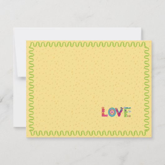 Niedliche Boxer Fun farbenfrohe Blumenbriefe Dankeskarte (Rückseite)