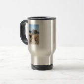 Niedliche Boxer-Hunderostfreier Stahl-Reise-Tasse Reisebecher (Vorderseite Links)