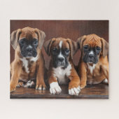 Niedliche Boxerwelpen Puzzle (Horizontal)