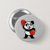 Niedliche Boxpanda Button (Vorne & Hinten)
