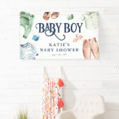 Niedliche Boy Kleidung Kinderwagen Kinderdusche Banner (Insitu)
