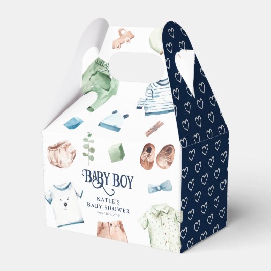 Niedliche Boy Kleidung Kinderwagen Kinderdusche Geschenkschachtel (Vorderseite)