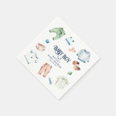 Niedliche Boy Kleidung Kinderwagen Kinderdusche Serviette (Ecke)