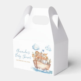 Niedliche Boy Noah's Ark Baby-Dusche Geschenkschachtel