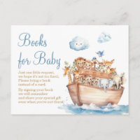 Niedliche Boy Noah's Ark Baby Shower Books für Bab