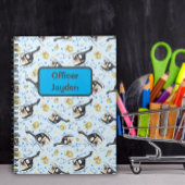 Niedliche Boys Polizeihubschrauber drucken Notizblock