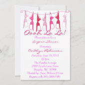 Niedliche Bra Bridal/Lingerie Dusche Einladung (Vorderseite)