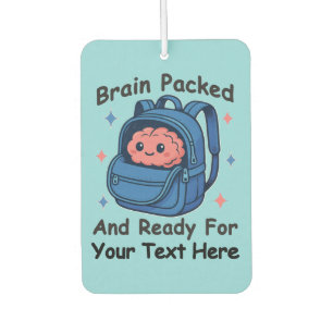 Niedliche "Brain Ready"-Version von Back-to-School Autolufterfrischer
