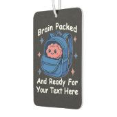 Niedliche "Brain Ready"-Version von Back-to-School Autolufterfrischer (Links)