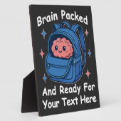 Niedliche "Brain Ready"-Version von Back-to-School Fotoplatte (Seite)