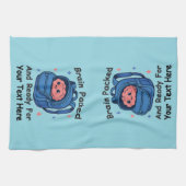Niedliche "Brain Ready"-Version von Back-to-School Geschirrtuch (Horizontal)