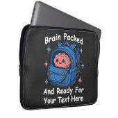 Niedliche "Brain Ready"-Version von Back-to-School Laptopschutzhülle (Vorne Rechts)