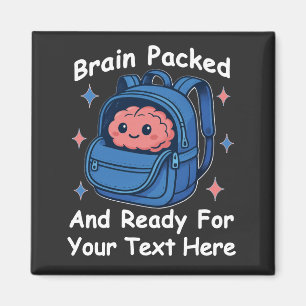 Niedliche "Brain Ready"-Version von Back-to-School Magnet
