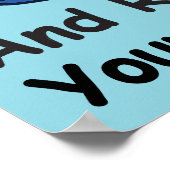 Niedliche "Brain Ready"-Version von Back-to-School Poster (Ecke)