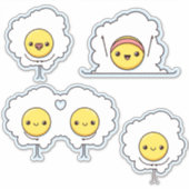 Niedliche Brateier Aufkleber (Vorderseite)