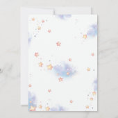 niedliche Braun- und Mond-Babydusche Einladung (Rückseite)