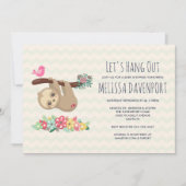 Niedliche braune Fliege, die von einer Zweig-Babyd Einladung (Vorderseite)