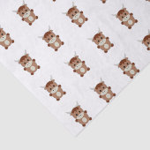 Niedliche Braune Kuh Seidenpapier (Ausschnitt)