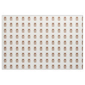 Niedliche Braune Kuh Stoff (Yard (91,4 cm))
