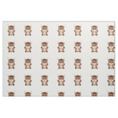 Niedliche Braune Kuh Stoff (Fat Quarter (45,7 x 55,9 cm))
