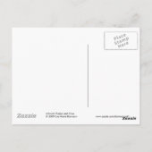 Niedliche braune Maus und Katzenpostkarte Postkarte (Rückseite)