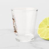 Niedliche Bräune mit Kuchen Schnapsglas (Rechts)
