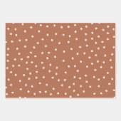 Niedliche braune Punkte Geschenkpapier Set (Vorderseite 2)