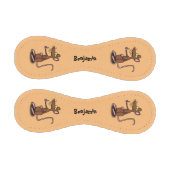 Niedliche braune Ratte hält Cartoon hoch Baseball (Paneele)