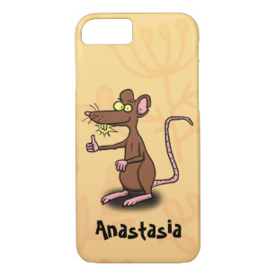 Niedliche braune Ratte hält Cartoon hoch Case-Mate iPhone Hülle