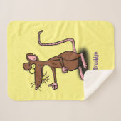 Niedliche braune Ratte hält Cartoon hoch Sherpadecke (Vorderseite (Horizontal))