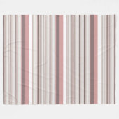 Niedliche, braune Streifen Fleecedecke (Vorderseite (Horizontal))