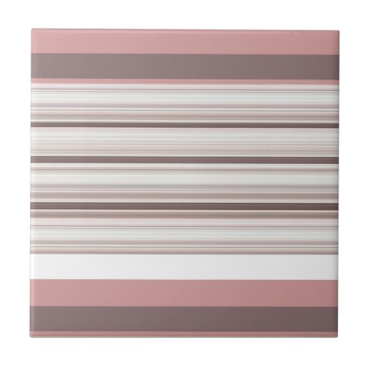 Niedliche, braune Streifen Fliese (Vorderseite)
