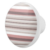 Niedliche, braune Streifen Keramikknauf (Rechts)