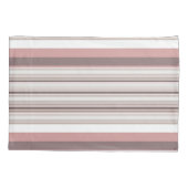 Niedliche, braune Streifen Kissenbezug (Rückseite-Links)