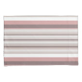 Niedliche, braune Streifen Kissenbezug (Vorderseite-Rechts)