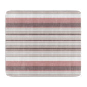 Niedliche, braune Streifen Schneidebrett (Vorderseite)