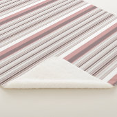 Niedliche, braune Streifen Sherpadecke (3/4)