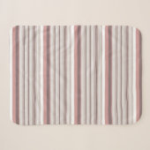Niedliche, braune Streifen Sherpadecke (Vorderseite (Horizontal))