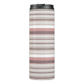 Niedliche, braune Streifen Thermosbecher (Rückseite)