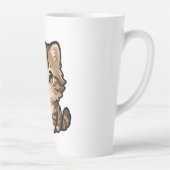 Niedliche braune Tabby-Kätzchen-Latte-Mug Milchtasse (Rechts)