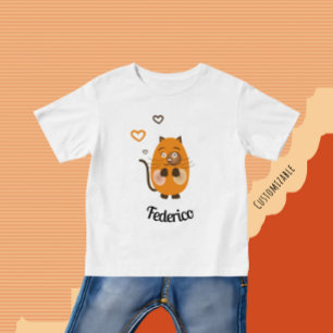 Niedliche Braunkatze Baby T-shirt
