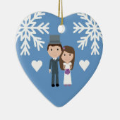 Niedliche Braut, Bräutigam u. Keramik Ornament (Rechts)