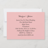 Niedliche Braut und Groom Scottish Wedding Theme Einladung (Rückseite)