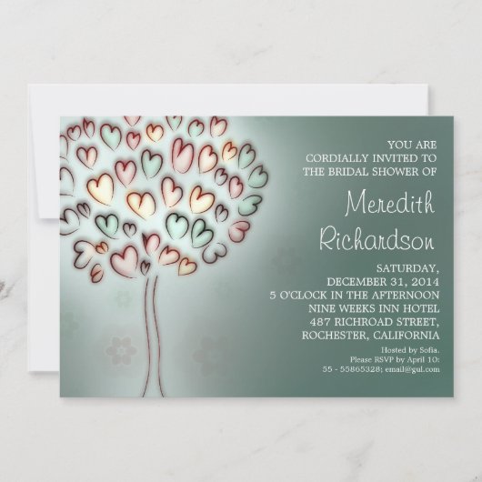 niedliche Brautdusche Einladung (Vorderseite)