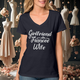 Niedliche Brautwortkunst verheiratet T-Shirt