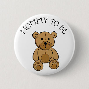 Niedliche Brawn Teddy Bear Mama als Button